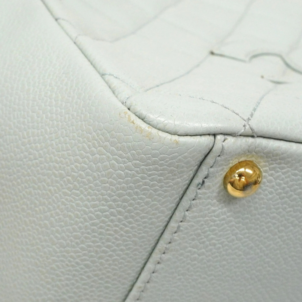 CHANEL Blue Caviar Leather Tote Bag - Picture 8 of 14